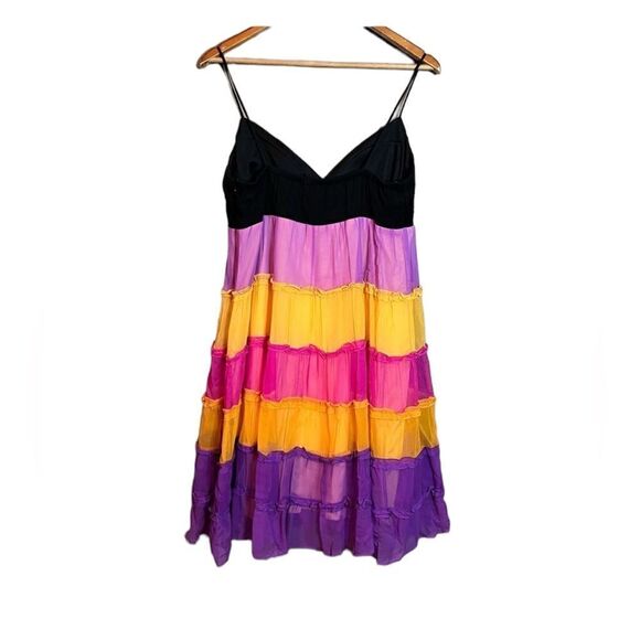Sangria petite 100% silk colourful dress‎ - Picture 10 of 10